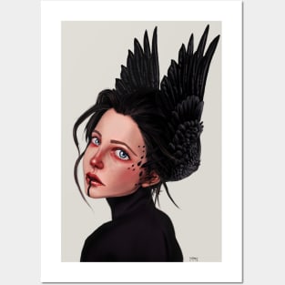 Raven girl Posters and Art